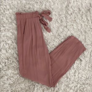 Blush high rise pants